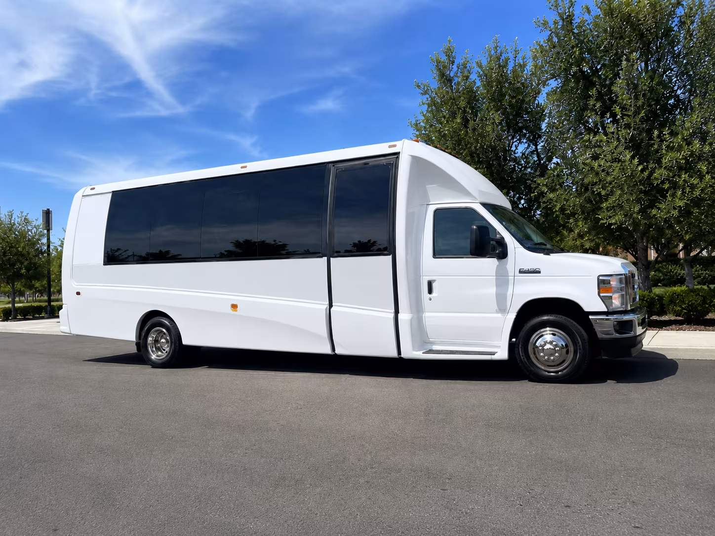 charter buses for corporate events and client shuttles around austin