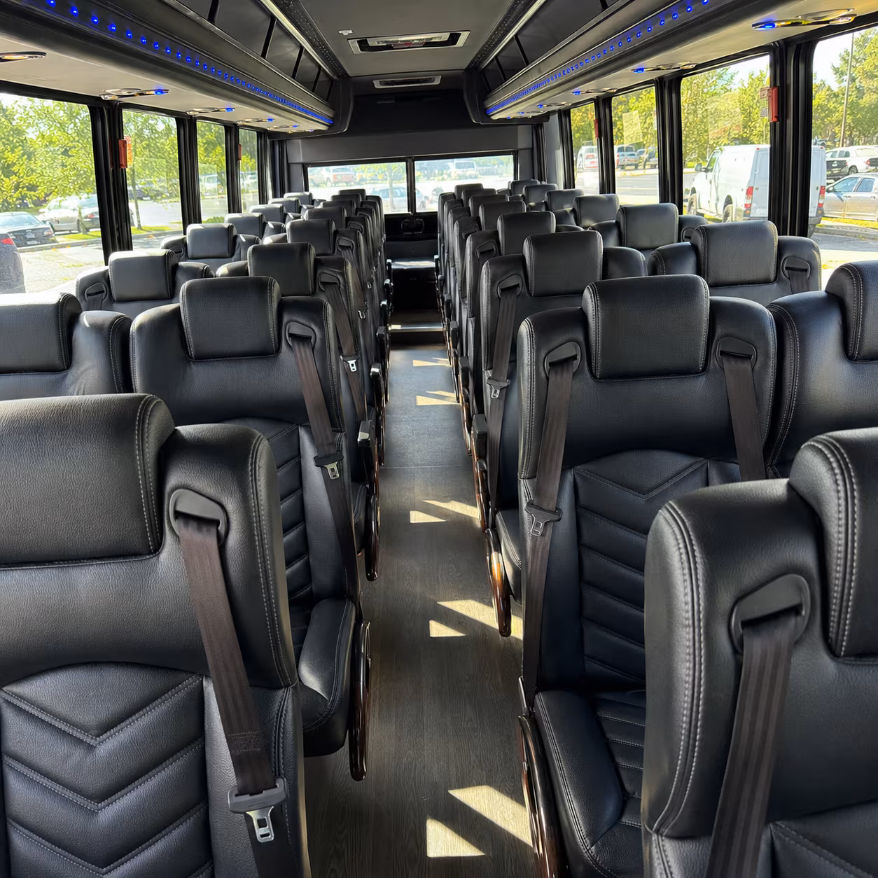 corporate wine tour bus rentals from leander for team outings and client events