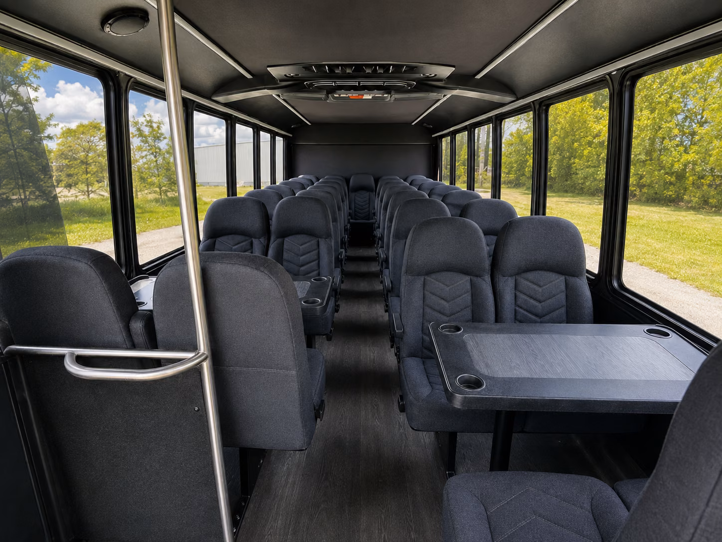 leander 15 passenger minibus interior