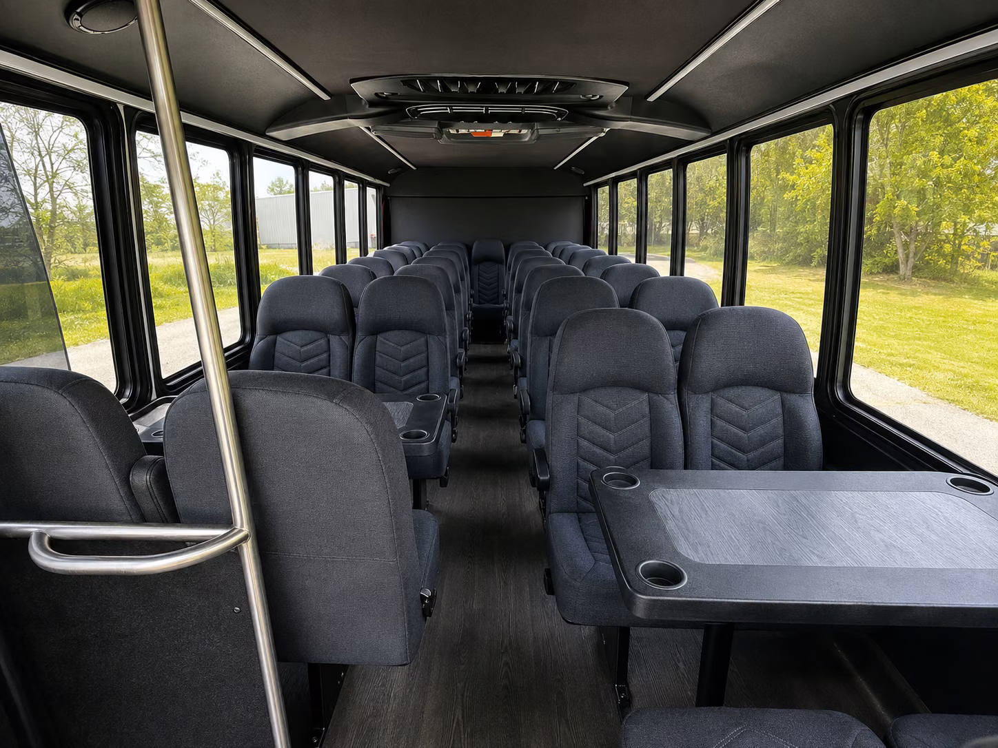 leander 20 passenger minibus interior