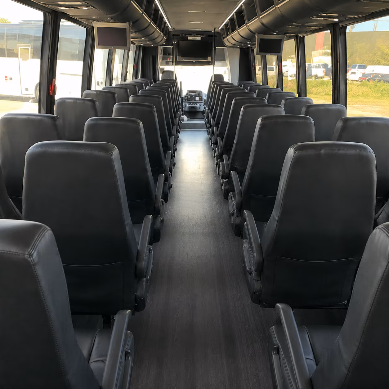 leander 25 passenger minibus interior