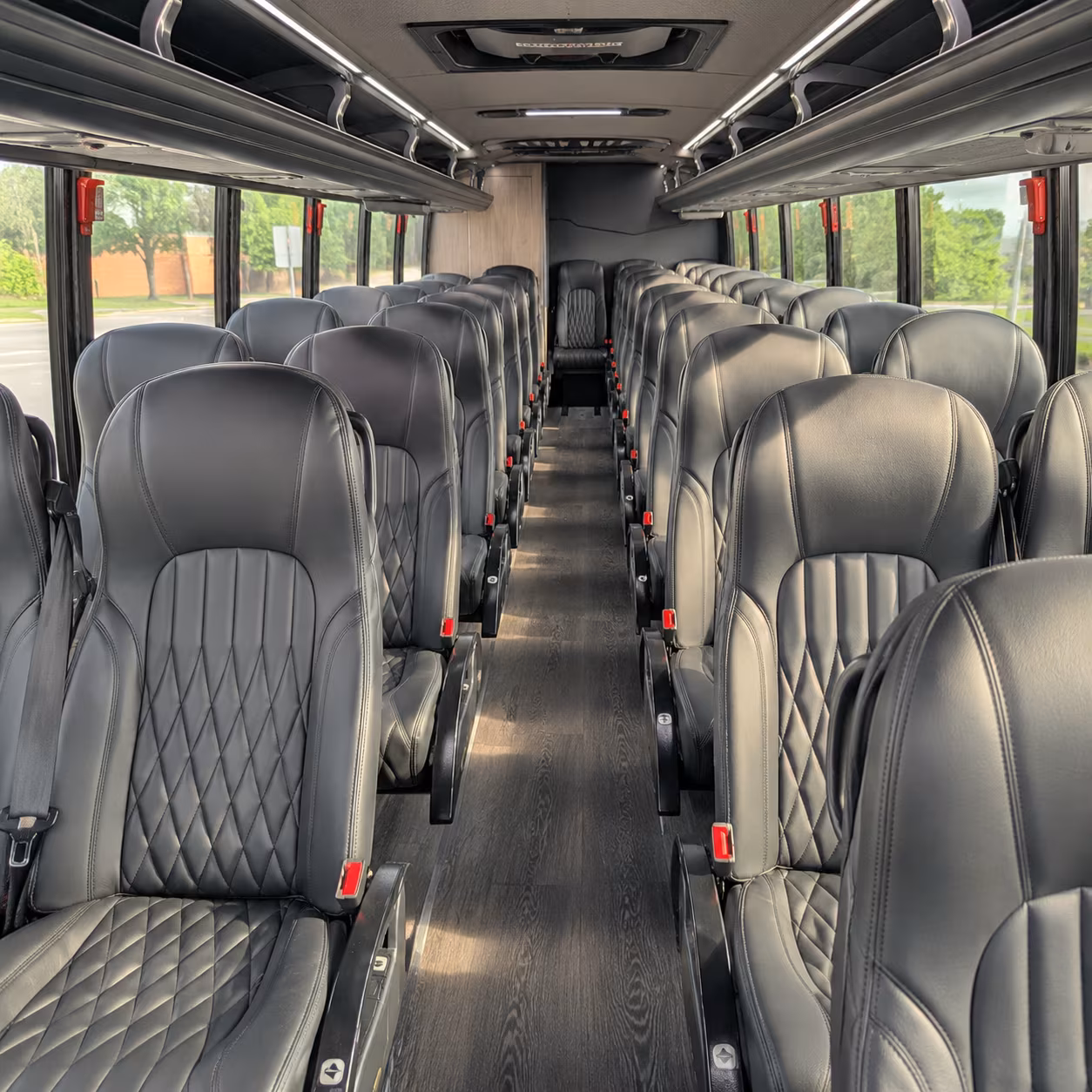 leander 30 passenger minibus interior