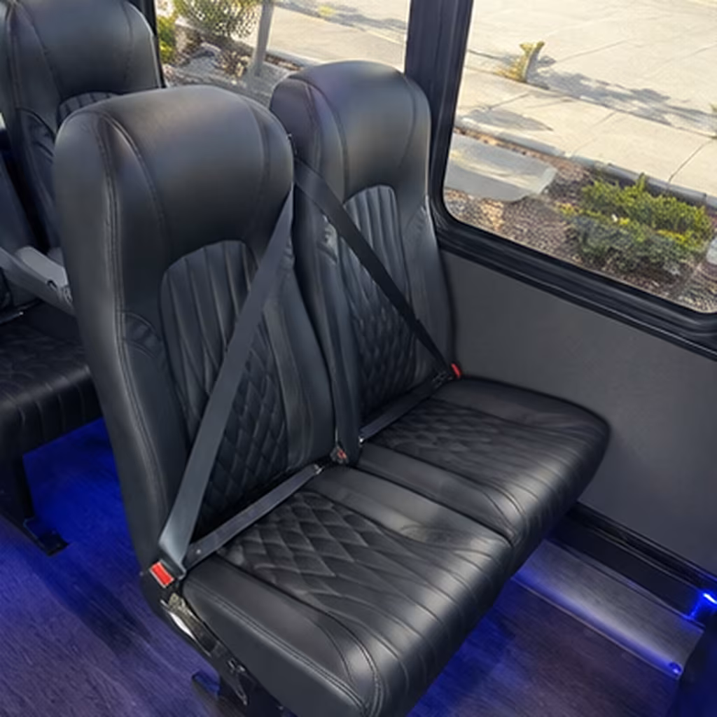 leander 35 passenger minibus inside