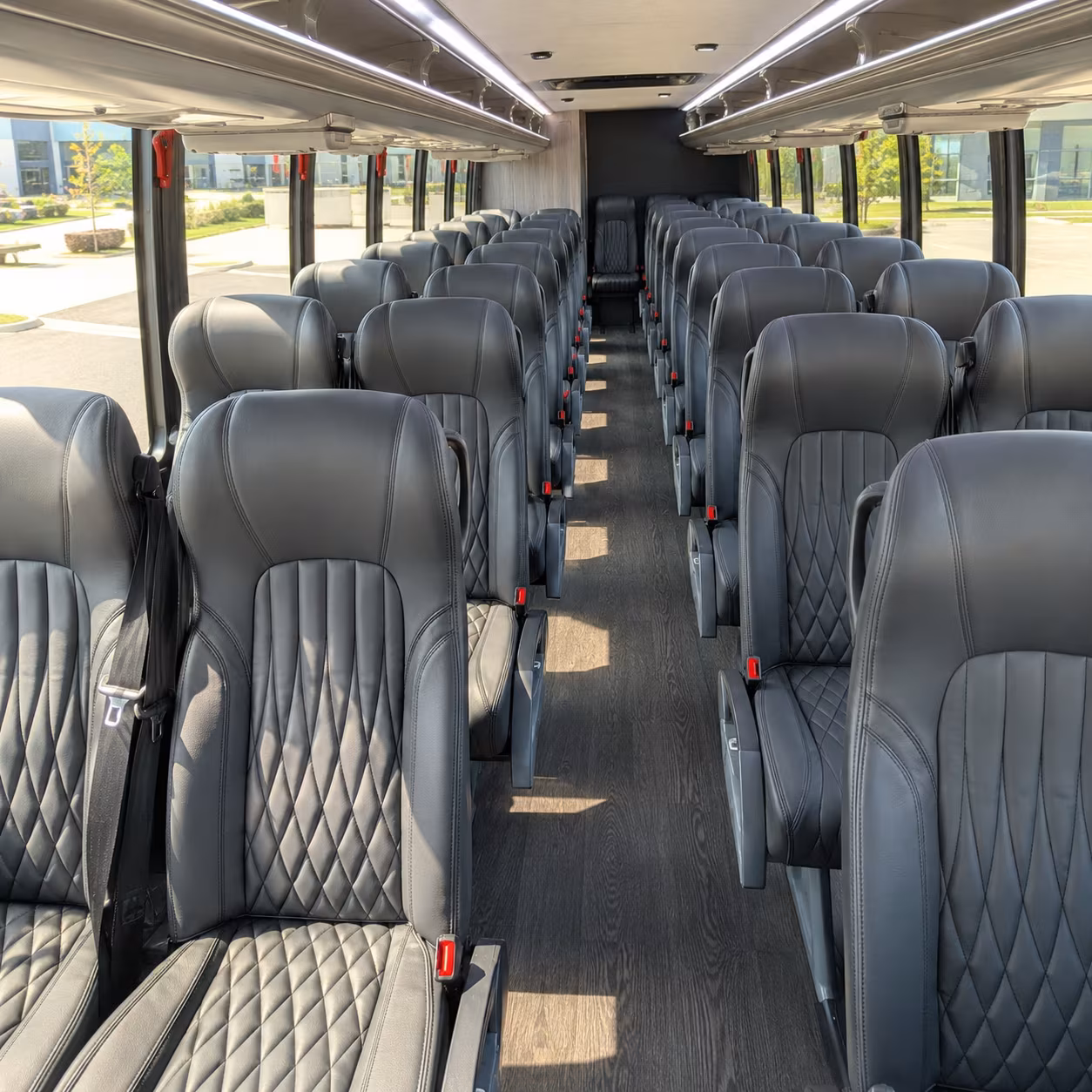 leander 35 passenger minibus interior