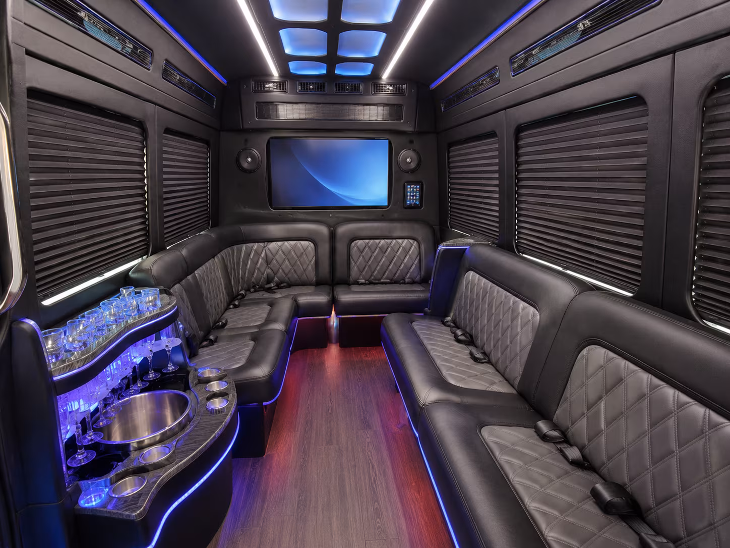 leander airport transportation onboard seating