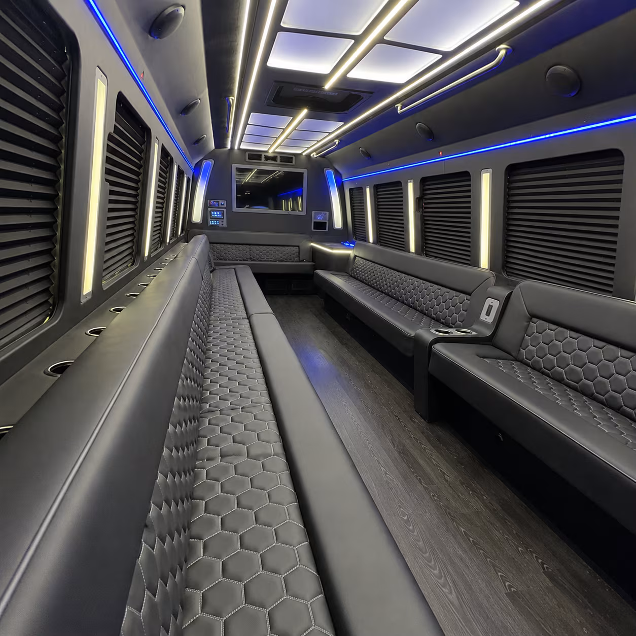 leander party bus inside