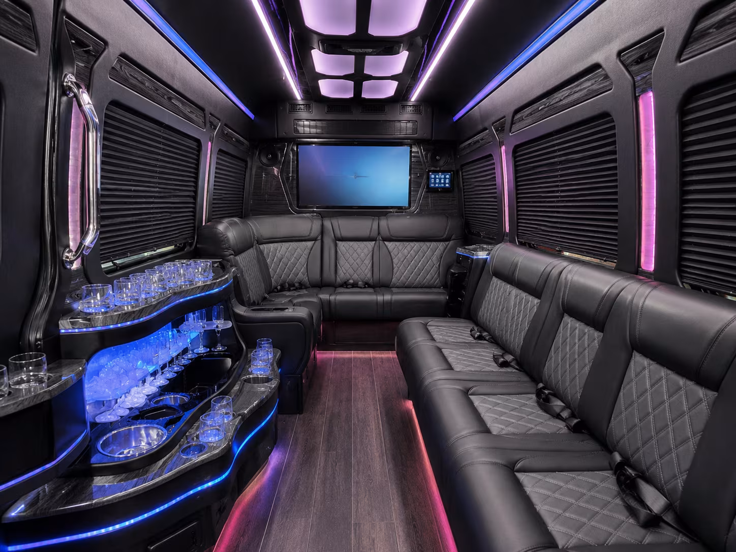 leander sprinter limousine interior